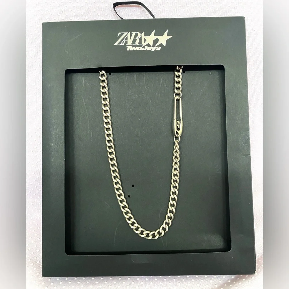 Zara safety pin chain X twojeys-Limited Edition - Picture 2 of 8